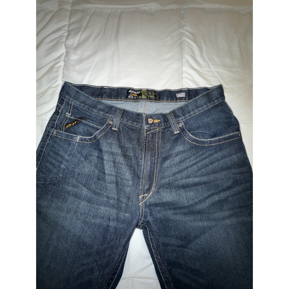 Men's Ariat M5 Rebar Straight Leg 36 X 36 Jeans Mint Condition - Picture 3 of 6